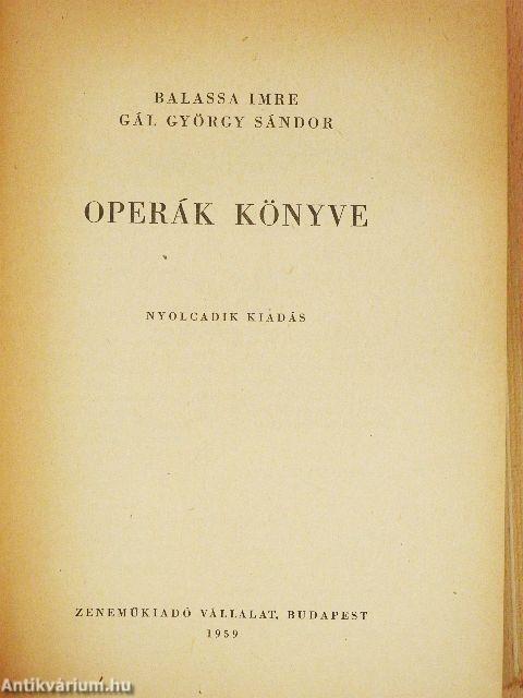 Operák könyve