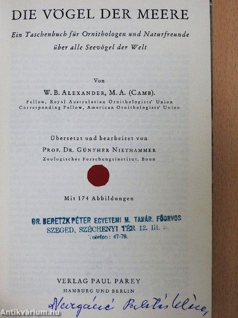 Die Vögel der Meere