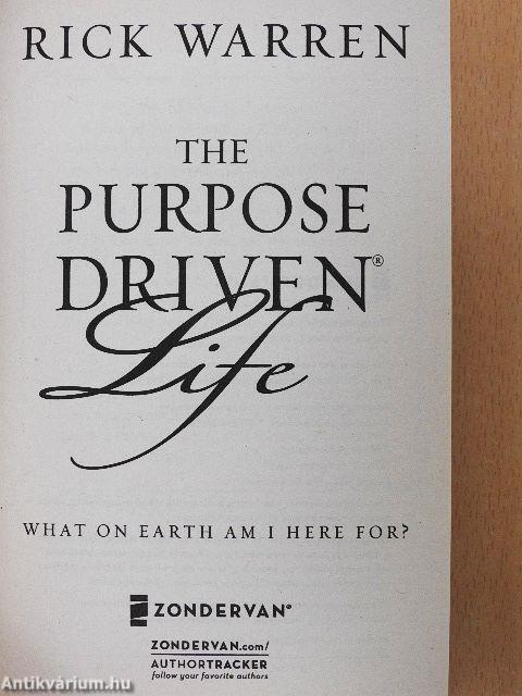 The Purpose Driven Life