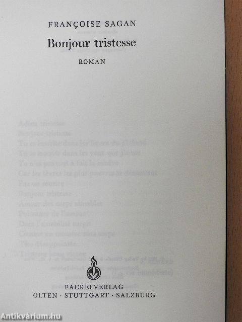 Bonjour tristesse