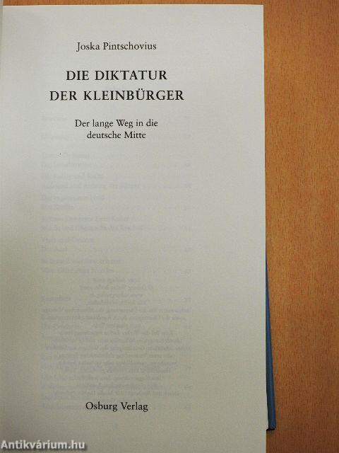Die Diktatur der Kleinbürger