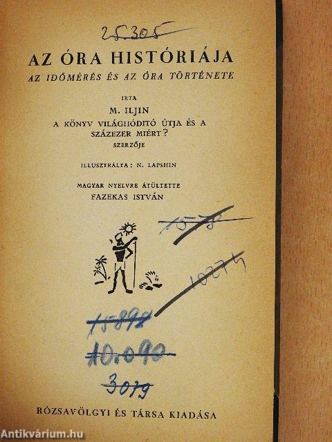 Az óra históriája