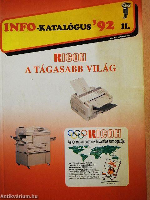 Info-Katalógus '92 II. félév