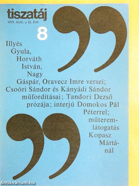 Tiszatáj 1979. augusztus