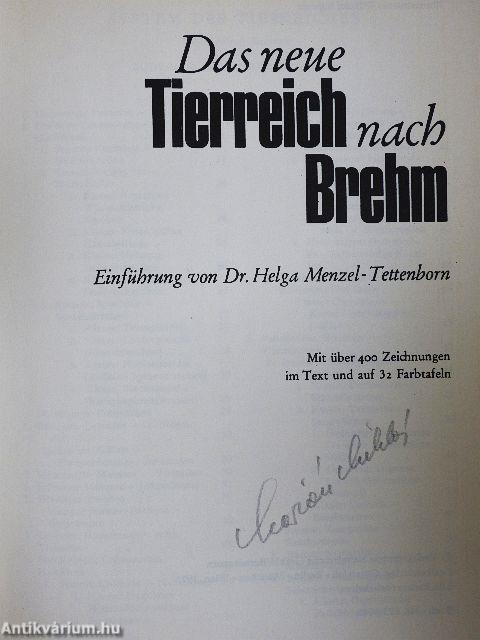 Das neue Tierreich nach Brehm