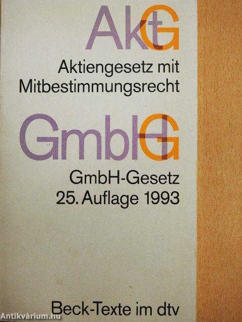 Aktiengesetz - GmbH-Gesetz