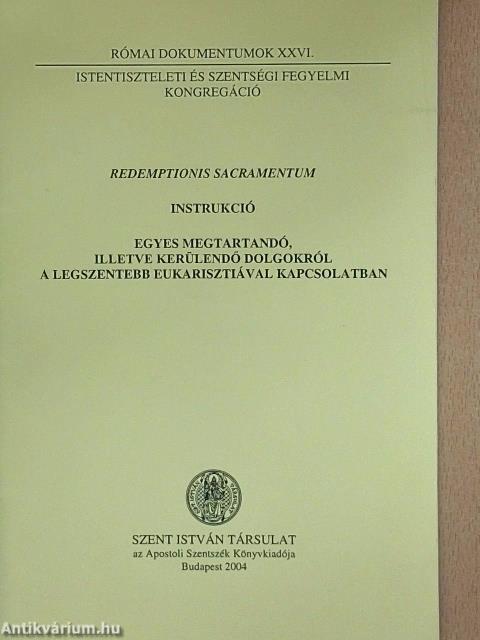 Redemptionis Sacramentum