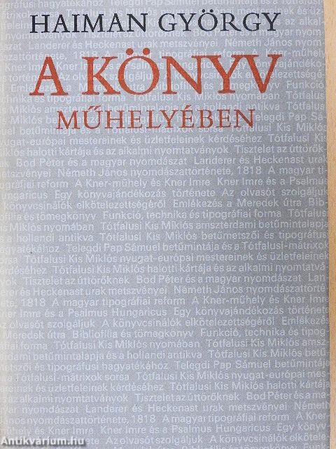 A könyv műhelyében
