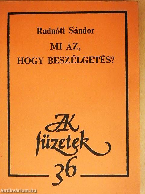 Mi az, hogy beszélgetés?