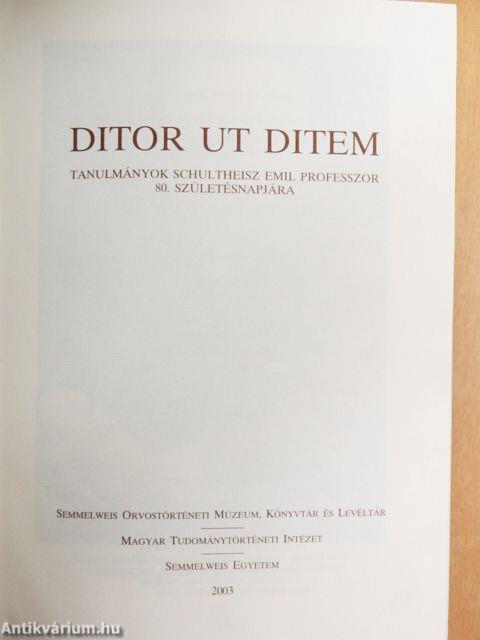 Ditor ut ditem