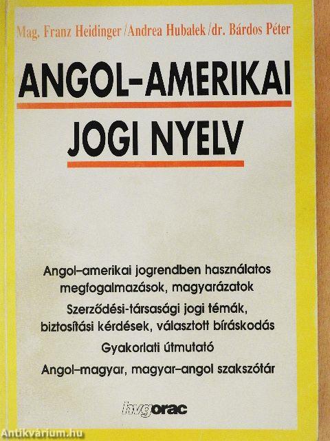 Angol-amerikai jogi nyelv