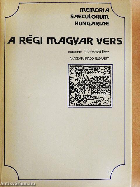 A régi magyar vers