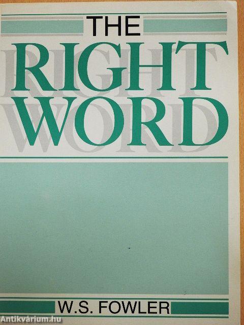 The Right Word