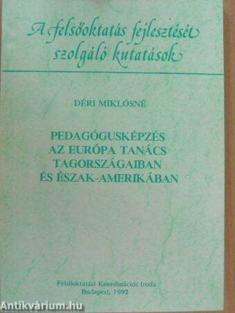 Pedagógusképzés az Európa Tanács tagországaiban és Észak-Amerikában