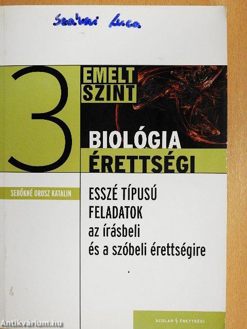 Biológiaérettségi 3.