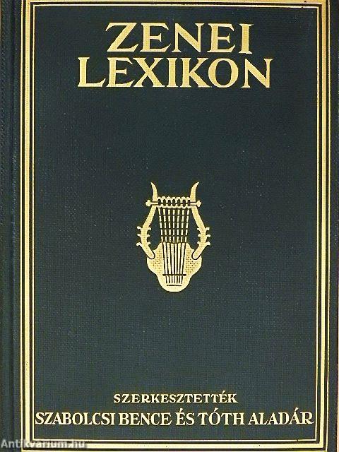 Zenei Lexikon I-II.