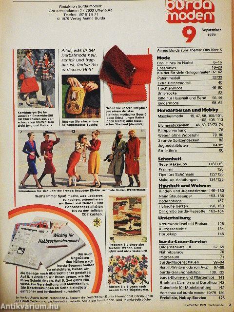 Burda Moden September 1979