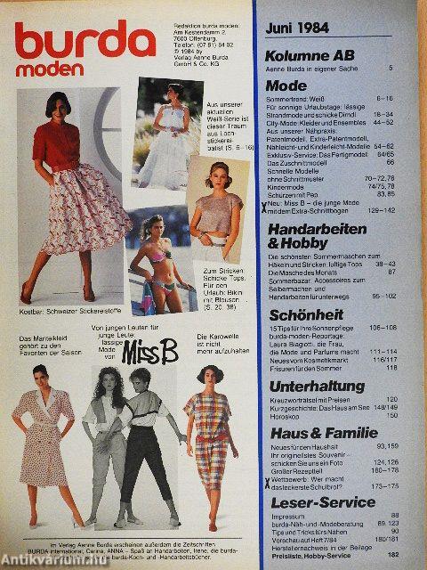 Burda Moden Juni 1984
