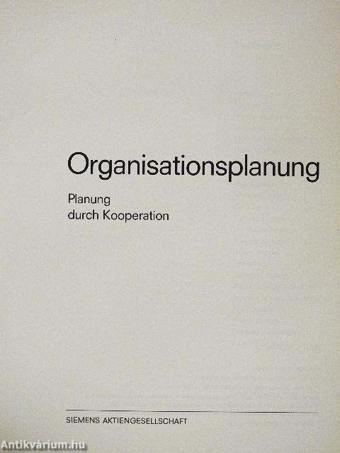 Organisationsplanung