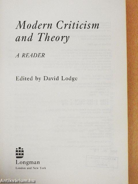 Modern Criticism and Theory