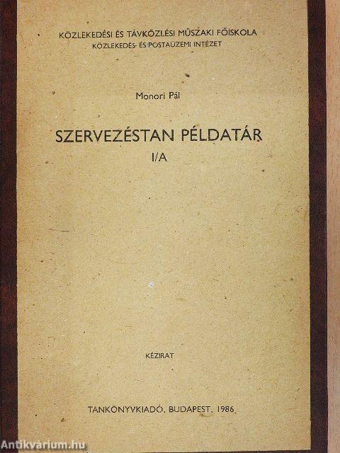 Szervezéstan példatár I/A