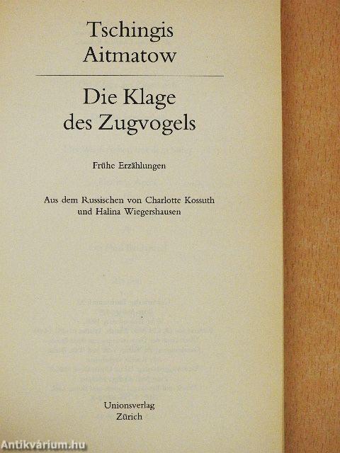 Die Klage des Zugvogels