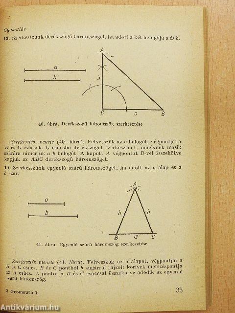 Geometria I.