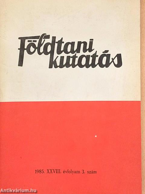 Földtani Kutatás 1985/3.