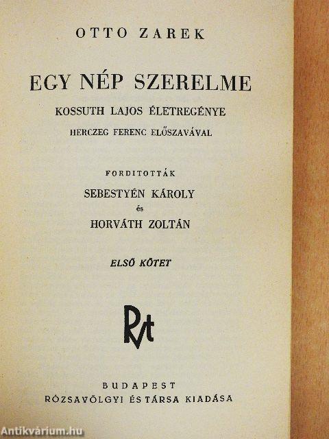 Egy nép szerelme I-II.