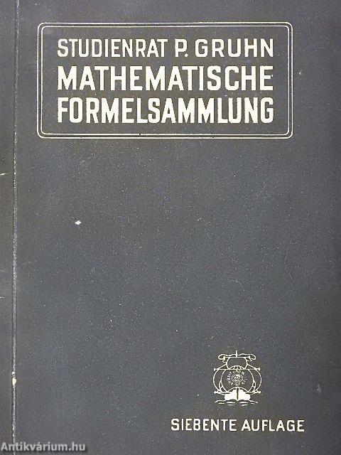 Mathematische Formelsammlung