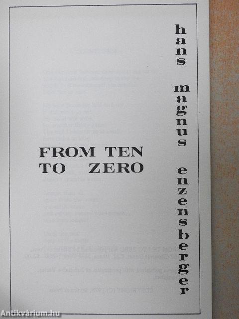 From Ten to Zero