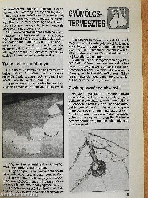 Kerti Kalendárium 1989. november