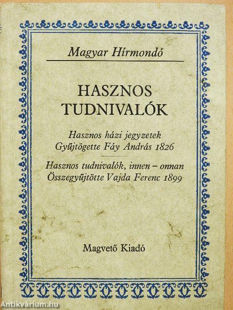 Hasznos tudnivalók
