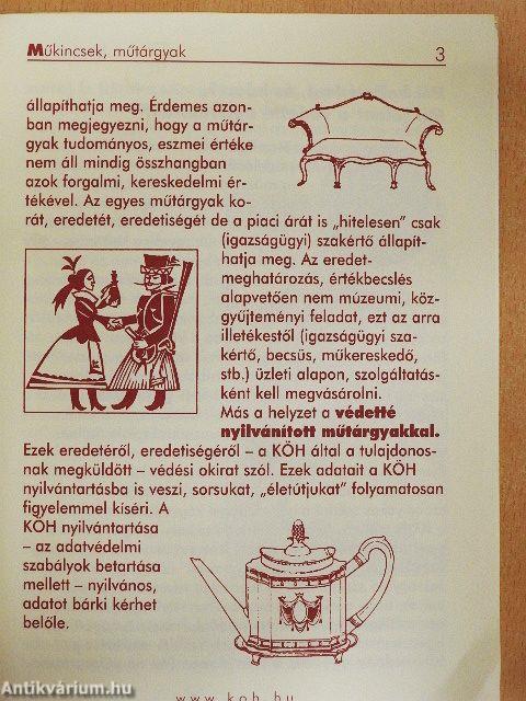 Műkincsem van - mit tegyek, mit tehetek?