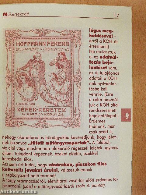 Műkincsem van - mit tegyek, mit tehetek?