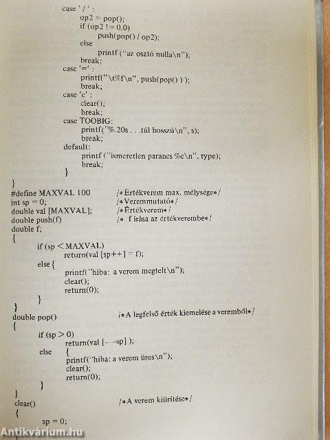 A C programozási nyelv