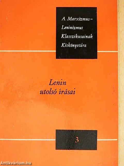 Lenin utolsó írásai