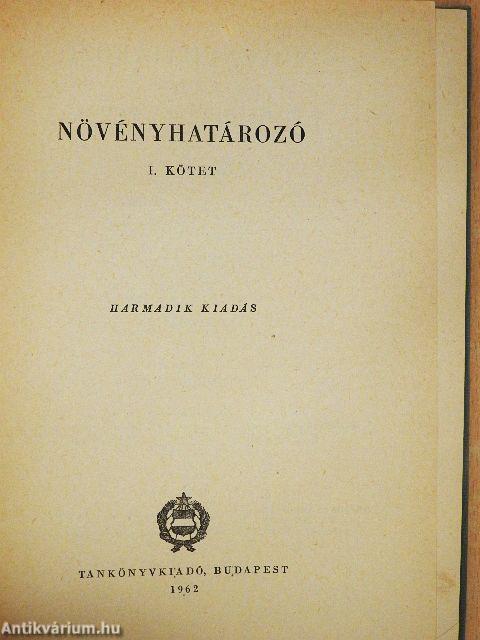 Növényhatározó I-II.