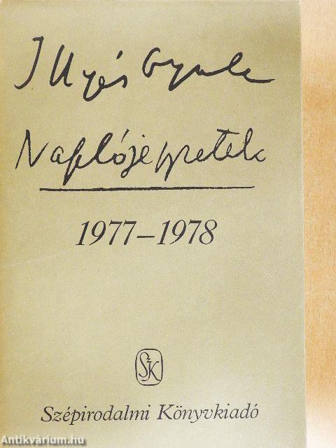 Naplójegyzetek 1977-1978