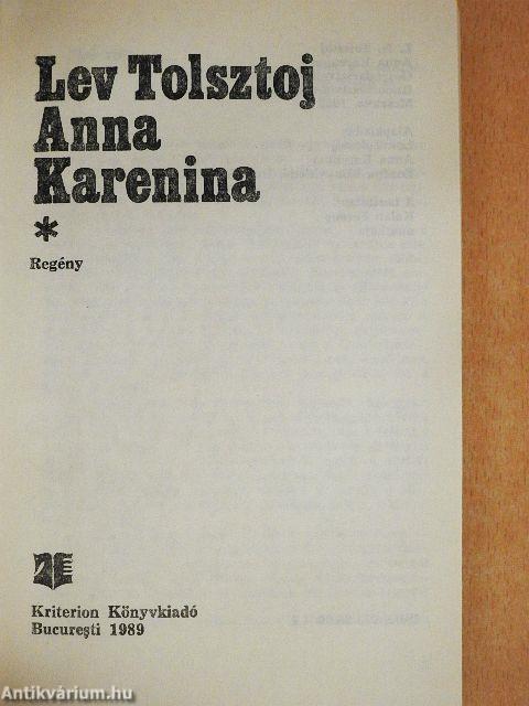 Anna Karenina I-II.