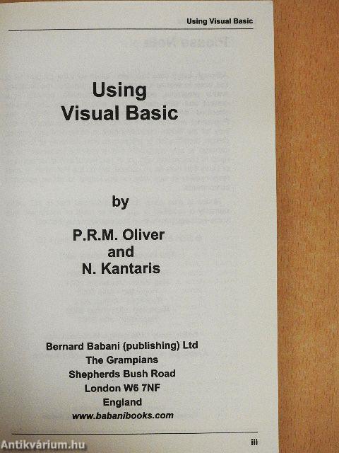 Using Visual Basic