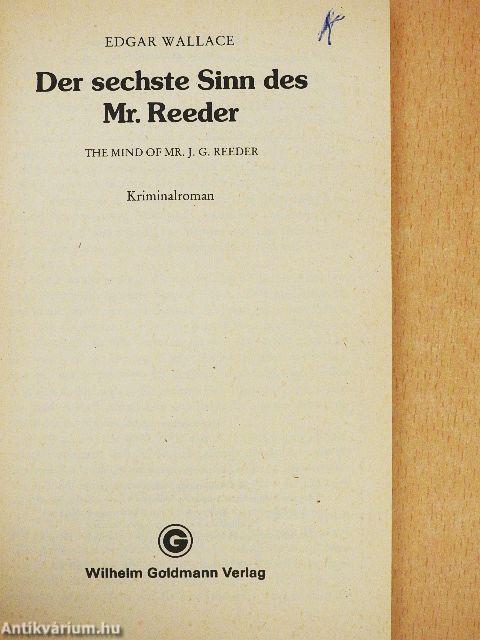 Der sechste Sinn des Mr. Reeder