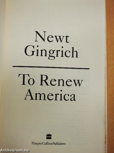 To Renew America