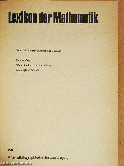 Lexikon der Mathematik