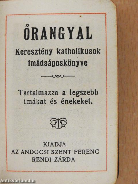 Őrangyal (minikönyv)