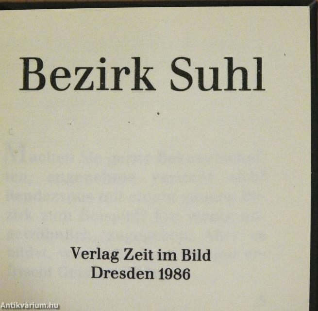 Bezirk Suhl (minikönyv)