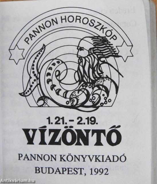 Vízöntő (minikönyv)