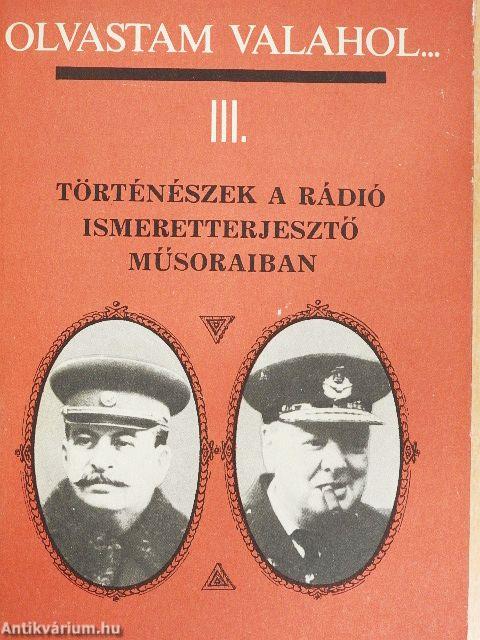 Olvastam valahol... III.