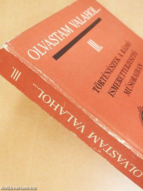 Olvastam valahol... III.