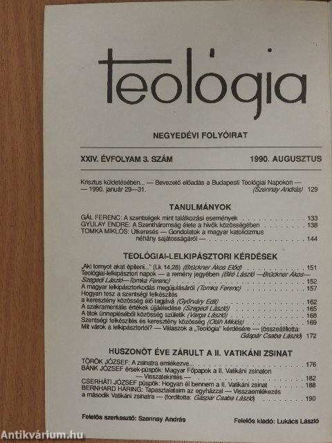 Teológia 1990/3.